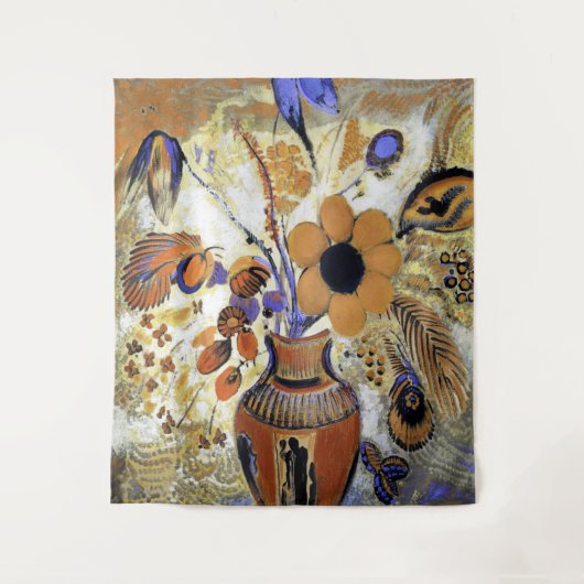 Tenture Etruscan vase with Flowers, Redon (Devant)