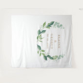 Tenture Eucalyptus Botanique Mariage arrière-plan (Devant (Horizontal))