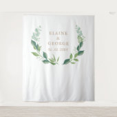 Tenture Eucalyptus Botanique Mariage arrière-plan (Devant)