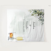 Tenture Eucalyptus Bubbles & Bourbon Wedding shower (Devant (Horizontal))