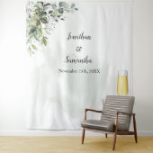 Tenture Eucalyptus Bubbles & Bourbon Wedding shower (En situation)