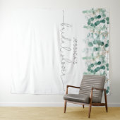 Tenture Eucalyptus feuillage vert élégant douche nuptiale (En situation (horizontale))