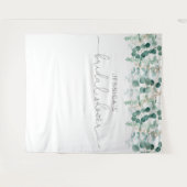 Tenture Eucalyptus feuillage vert élégant douche nuptiale (Devant (Horizontal))