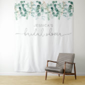 Tenture Eucalyptus feuillage vert élégant douche nuptiale (En situation)