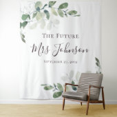 Tenture Eucalyptus Futur Mme Photo Booth fond (En situation)