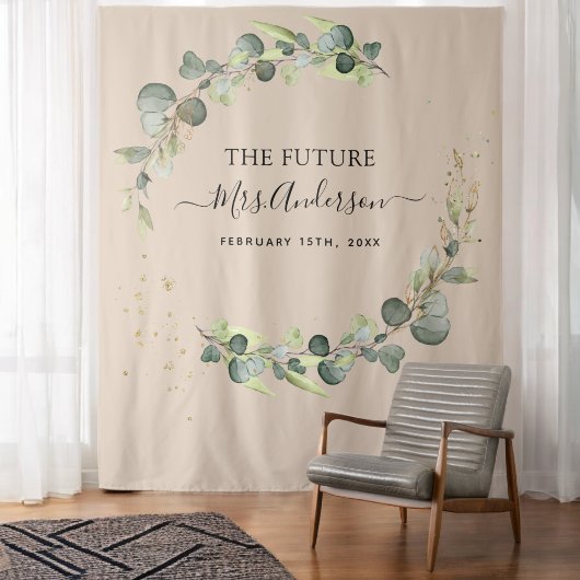 Tenture Eucalyptus Terracotta Futur Mme Contexte