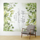 Tenture Eucalyptus Verdure Blush Moderne Tendance Script M (En situation (horizontale))
