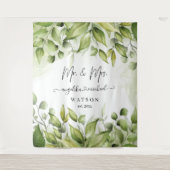 Tenture Eucalyptus Verdure Blush Moderne Tendance Script M (Devant)
