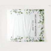 Tenture Eucalyptus Verdure Mariage moderne fond (Devant (Horizontal))