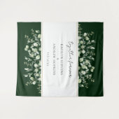 Tenture Eucalyptus Vert Foncé Mariage Ensemble Pour Toujou (Devant (Horizontal))