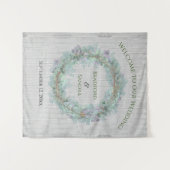 Tenture Eucalyptus Wreath Verdure Mariage Faveurs Matchbo (Devant (Horizontal))