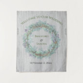 Tenture Eucalyptus Wreath Verdure Mariage Faveurs Matchbo (Devant)