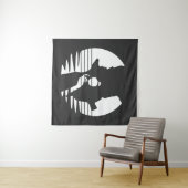 Tenture Eve Met Une Pomme À Adam, Version Blanche 2/3 (En situation (horizontale))