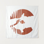 Tenture Ève tend une pomme à Adam, Version Grunge 3/3 (Devant (Horizontal))