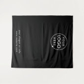 Tenture Événement d'entreprise | Toile de fond photo noire (Devant (Horizontal))