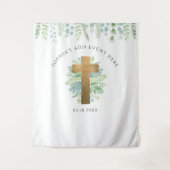 Tenture Événement religieux, fond photographique de verdur (Devant)