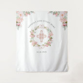 Tenture Événement religieux, Fond photographique floral pê (Devant)