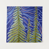 Tenture Evergreens Abstraits lunaires (Devant)