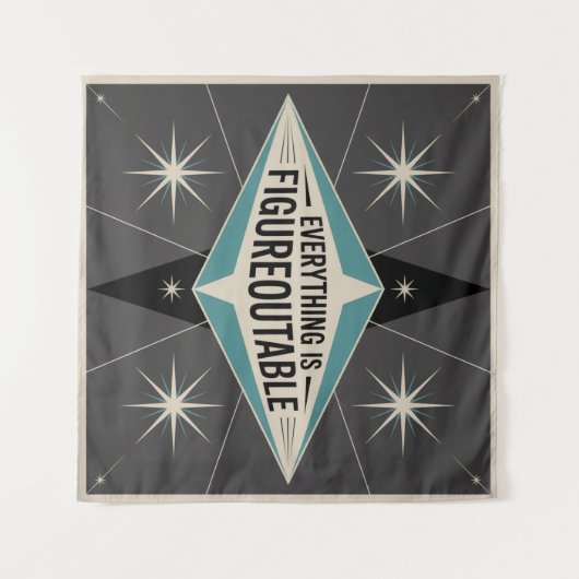 Tenture Everything Is Figureoutable (Devant (Horizontal))