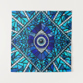 Tenture Evil Oeil Amulet Mosaic Art (Devant (Horizontal))