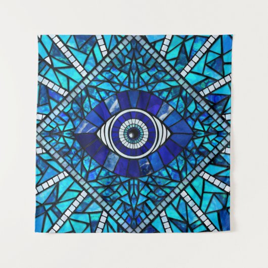 Tenture Evil Oeil Amulet Mosaic Art (Devant)