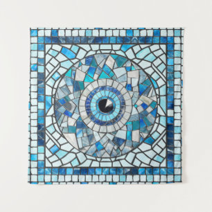 Tenture Evil Oeil Amulet Mosaic Art