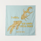 Tenture Évolution du poisson drôle de poisson rouge (Devant)