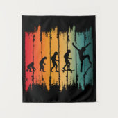 Tenture Évolution Du Skateboard Skateur (Devant)