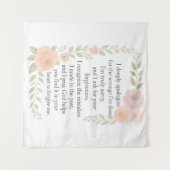 Tenture Excuses/Pardon Floral (Devant (Horizontal))