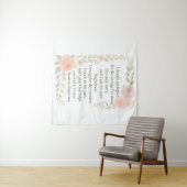 Tenture Excuses/Pardon Floral (En situation (horizontale))