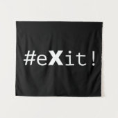 Tenture #eXit ! (Devant (Horizontal))