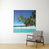 Tenture Exotic beach throw pillow (En situation)