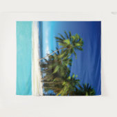 Tenture Exotic beach throw pillow (Devant (Horizontal))