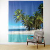 Tenture Exotic beach throw pillow (En situation)