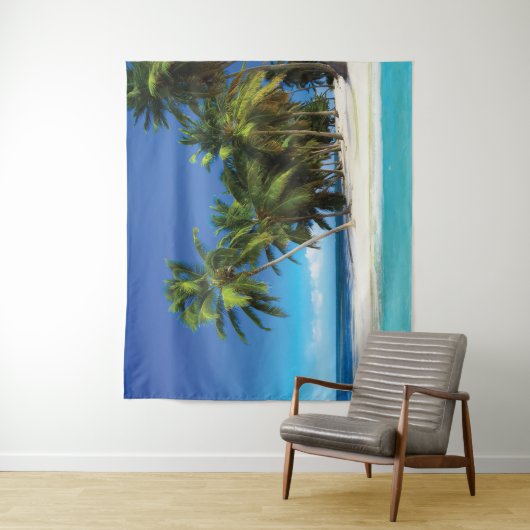 Tenture Exotic beach throw pillow (En situation)