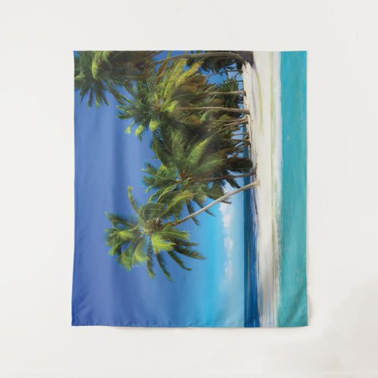 Tenture Exotic beach throw pillow (Devant)