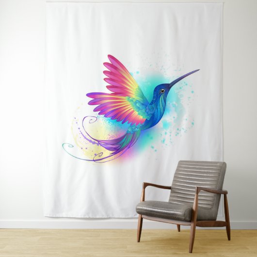 Tenture Exotic Rainbow Hummingbird (En situation)