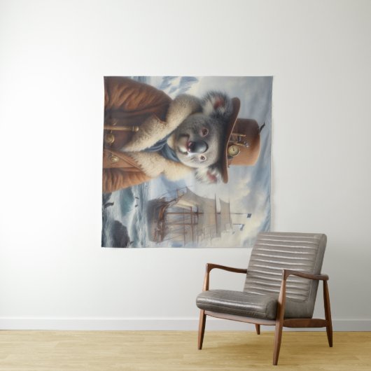 Tenture Explorateur arctique de Koala (En situation (horizontale))