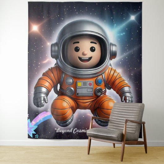 Tenture "Explorateur Astral" (En situation)