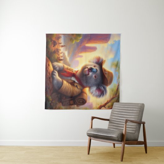 Tenture Explorateur Koala (En situation (horizontale))