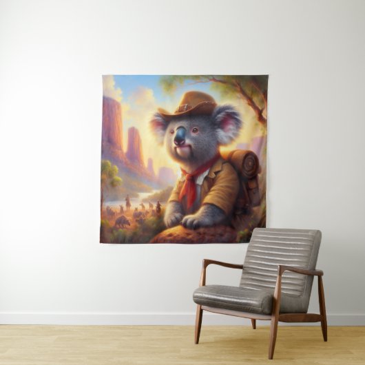 Tenture Explorateur Koala (En situation)