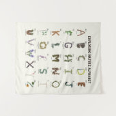 Tenture Exploration de l'alphabet naturel | Woodland Plant (Devant (Horizontal))