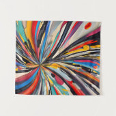 Tenture Explosion Abstraite vive Art moderne (Devant (Horizontal))