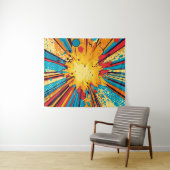 Tenture Explosion d'art pop de style comique (11) (En situation (horizontale))