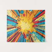 Tenture Explosion d'art pop de style comique (11) (Devant (Horizontal))