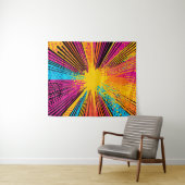 Tenture Explosion d'art pop de style comique (9) (En situation (horizontale))