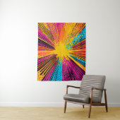 Tenture Explosion d'art pop de style comique (9) (En situation)