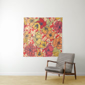 Tenture Explosion florale : Tendance Vintage transparente. (En situation (horizontale))