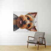 Tenture Expressif gros plan Yorkshire Terrier Portrait de  (En situation (horizontale))
