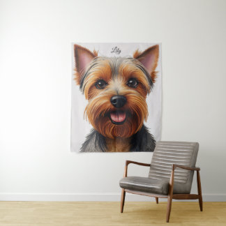 Tenture Expressif gros plan Yorkshire Terrier Portrait de